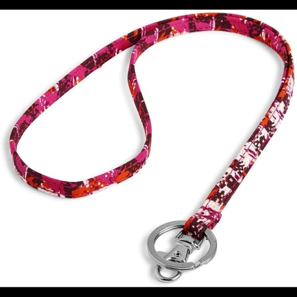 Vera Bradley Houndstooth Plaid Lanyard - Picture 3 of 3